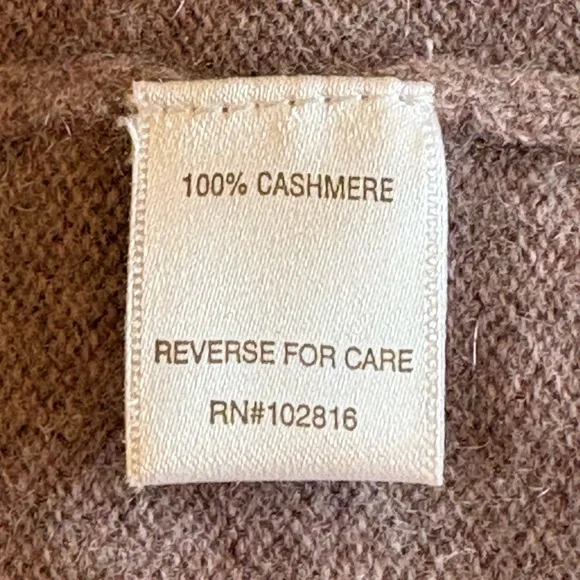 Garnet Hill MAUVE Cashmere Tie-Sleeve V-Neck Sweater - Picture 9 of 14